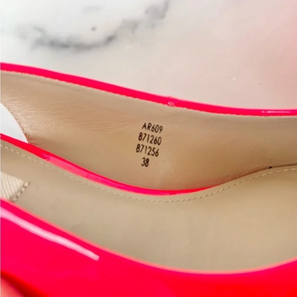 NWOT Hot Spicy Coral Boden Patent Heels Size 8 - Picture 5 of 9